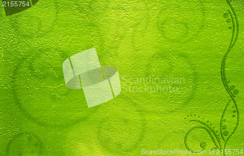 Image of Green grunge background with cool vintage