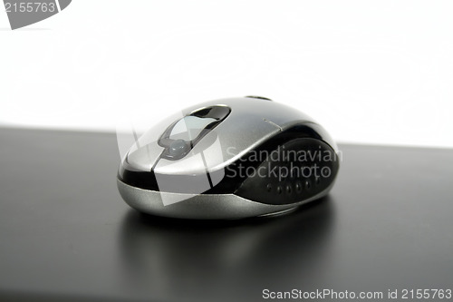 Image of Mouse on a laptop isolated