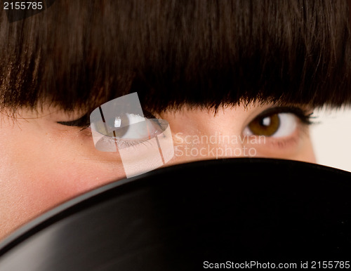 Image of Girl with vinyl