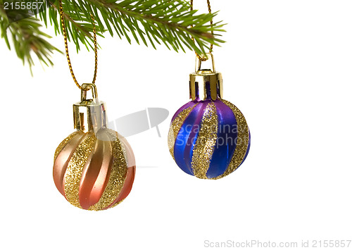 Image of New years decoration toys isolated