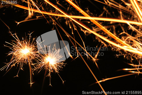 Image of Nice sparklers background