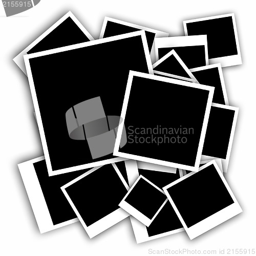 Image of New photo frames isolated