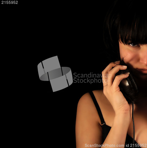 Image of Girl with headphones