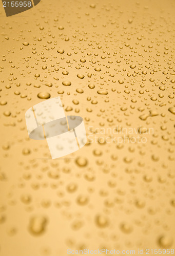 Image of Abstract orange drops of water background