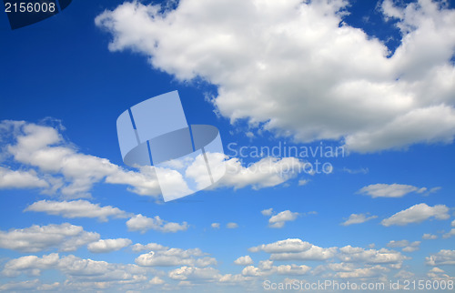 Image of Deep blue sky big resolution panoramic photo