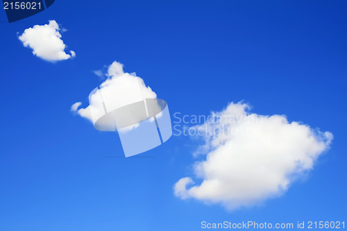 Image of Clouds on the blue sky