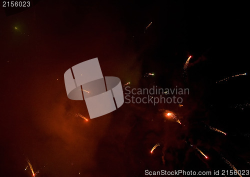 Image of Fireworks abstract background