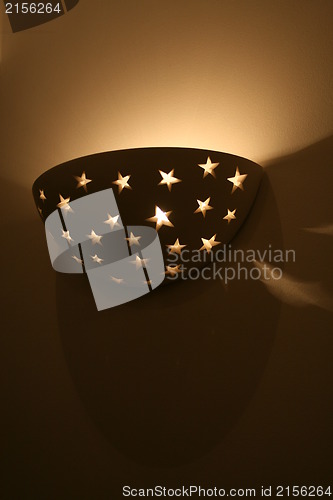 Image of Wall lamp( sconce) in a modern room