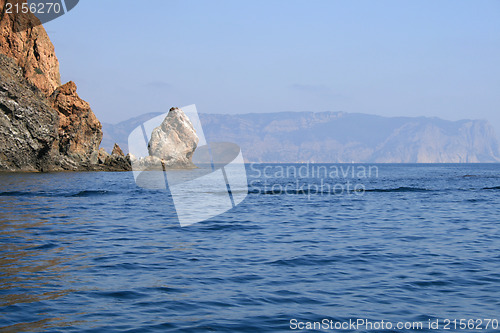 Image of View on the beach from the sea