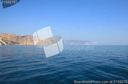 Image of View on the beach from the sea