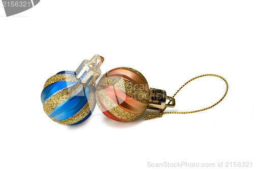 Image of New years decoration toys isolated