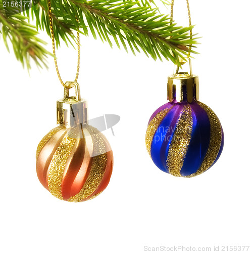Image of New years decoration toys isolated