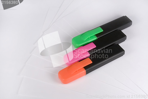 Image of Ink markers and papers