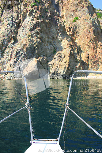 Image of View from the yacht.Travel concept.