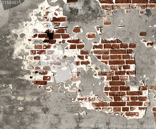 Image of Old grunge brick wall