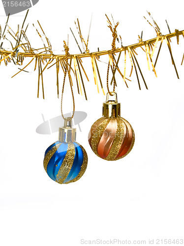 Image of New years decoration toys isolated