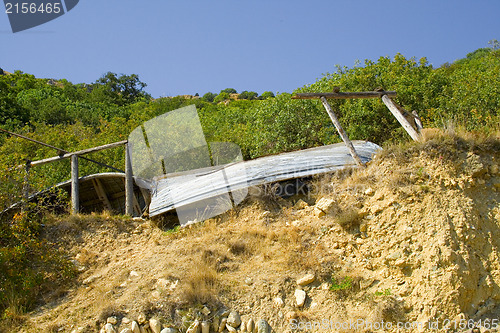 Image of Old wooden boat.