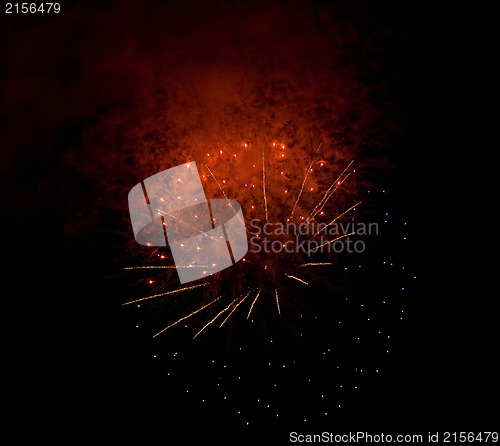 Image of Nice huge fireworks ball