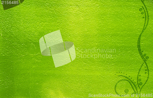 Image of Green grunge background with cool vintage
