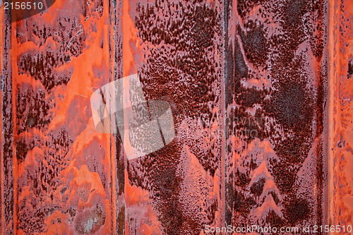 Image of Red Rusty metal texture
