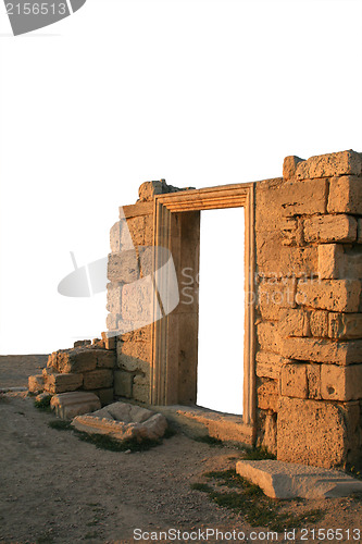 Image of Ancient ruins isolated with white background