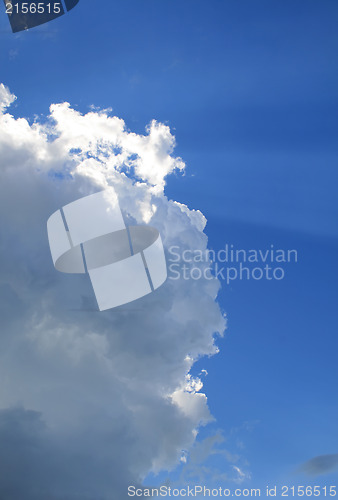 Image of Sunny clouds with rays of light