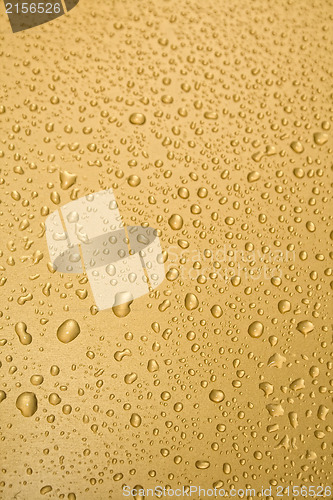 Image of Gold drops of water