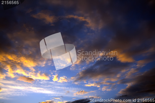 Image of Nice sunset sky