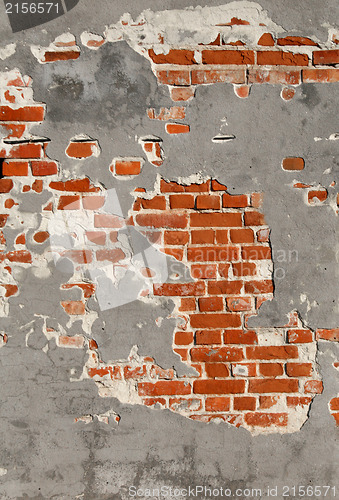 Image of Old grunge brick wall