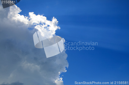 Image of Sunny clouds with rays of light