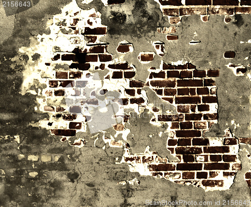Image of Old grunge brick wall