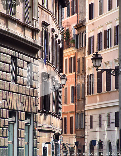 Image of Rome old town - typical street