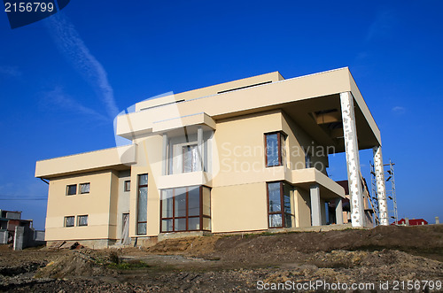 Image of Construction site of a new modern development.