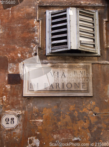 Image of Vintage window and urban decay