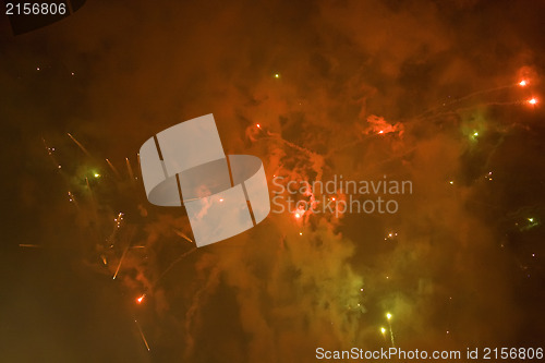 Image of Fireworks abstract background