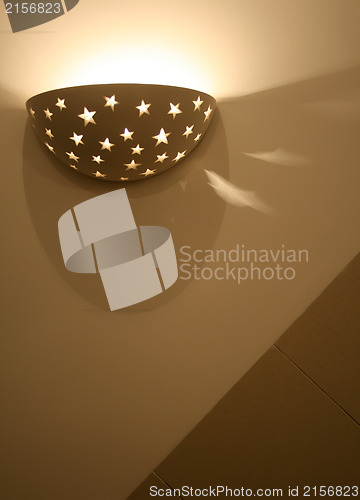 Image of Modern,abstract looking wall lamp (Sconce).