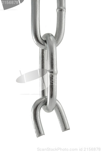 Image of Broken chain isolated