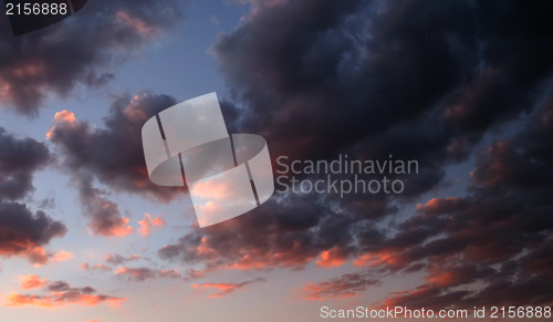 Image of Nice sunset sky