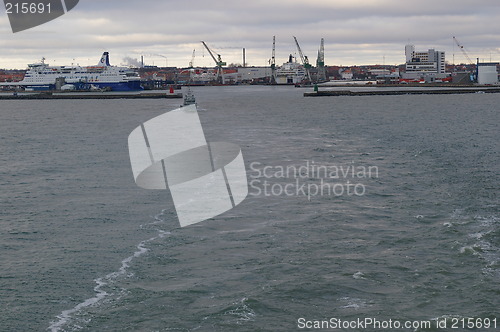 Image of Ship leaving Frederikshavn