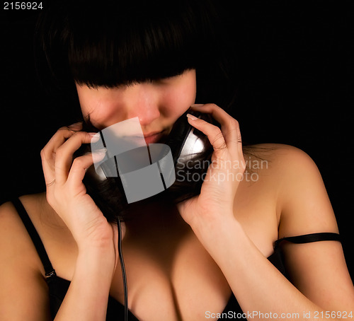 Image of Girl with headphones