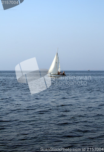 Image of Yacht in the sea
