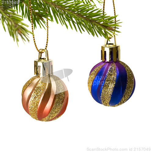Image of New years decoration toys isolated
