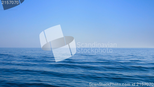 Image of Endless sea and endless blue sky
