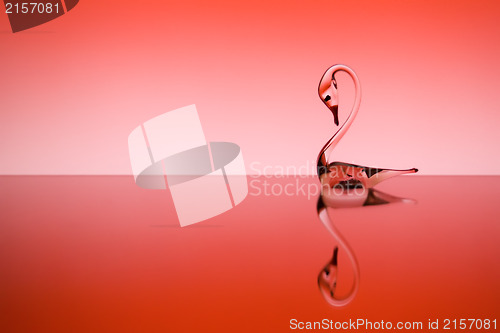 Image of St. Valentine background with swan