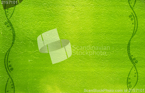 Image of Green grunge background with cool vintage