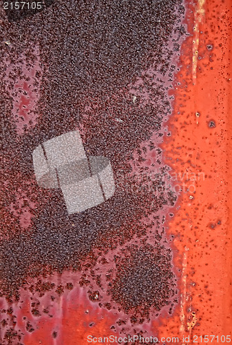 Image of Red Rusty metal texture