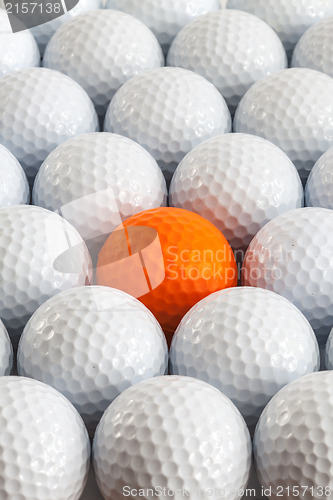 Image of White golf balls 