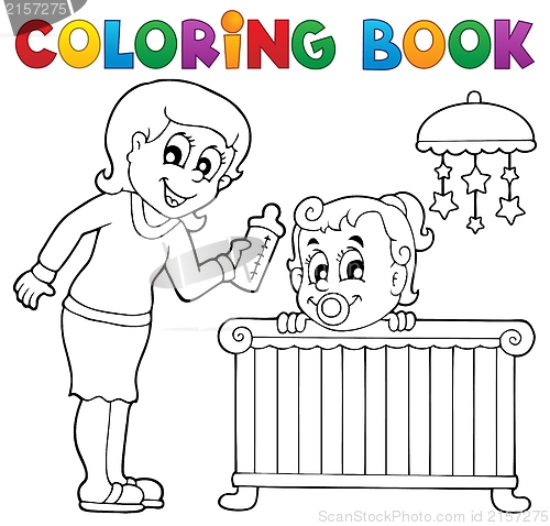 Image of Coloring book baby theme image 1