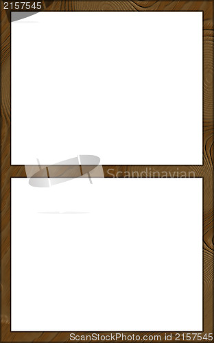 Image of Isolated Window Frame 2W Contour