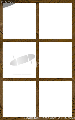 Image of Isolated Window Frame 6N Flat